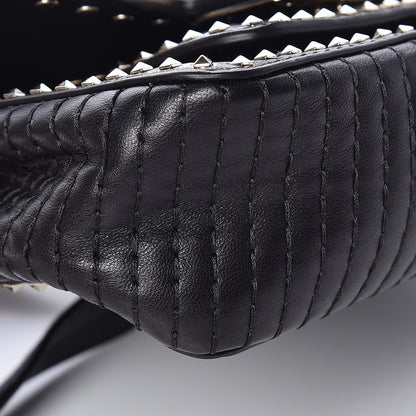 Valentino Garavani Lambskin ZiggyStud Rockstud Convertible Crossbody Belt Bag Black 10 of 12