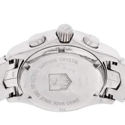 Tag Heuer Stainless Steel Diamond Bezel Mother of Pearl 33mm Link Quartz Watch CFJ1314 4 of 4