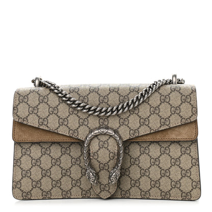 Gucci GG Supreme Monogram Small Dionysus Shoulder Bag Taupe 1 of 10