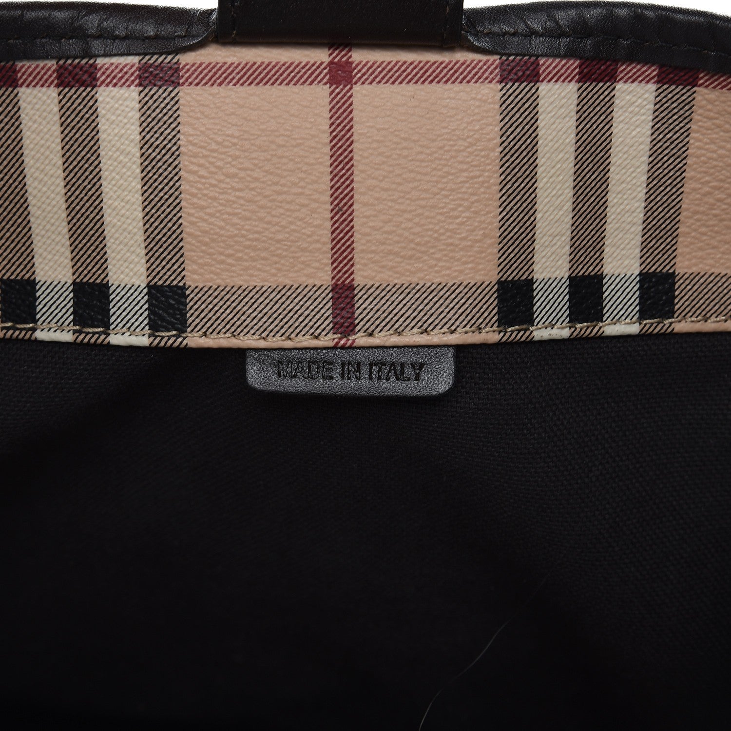 Burberry Haymarket Check Small Canterbury Tote Chocolate 7 of 11