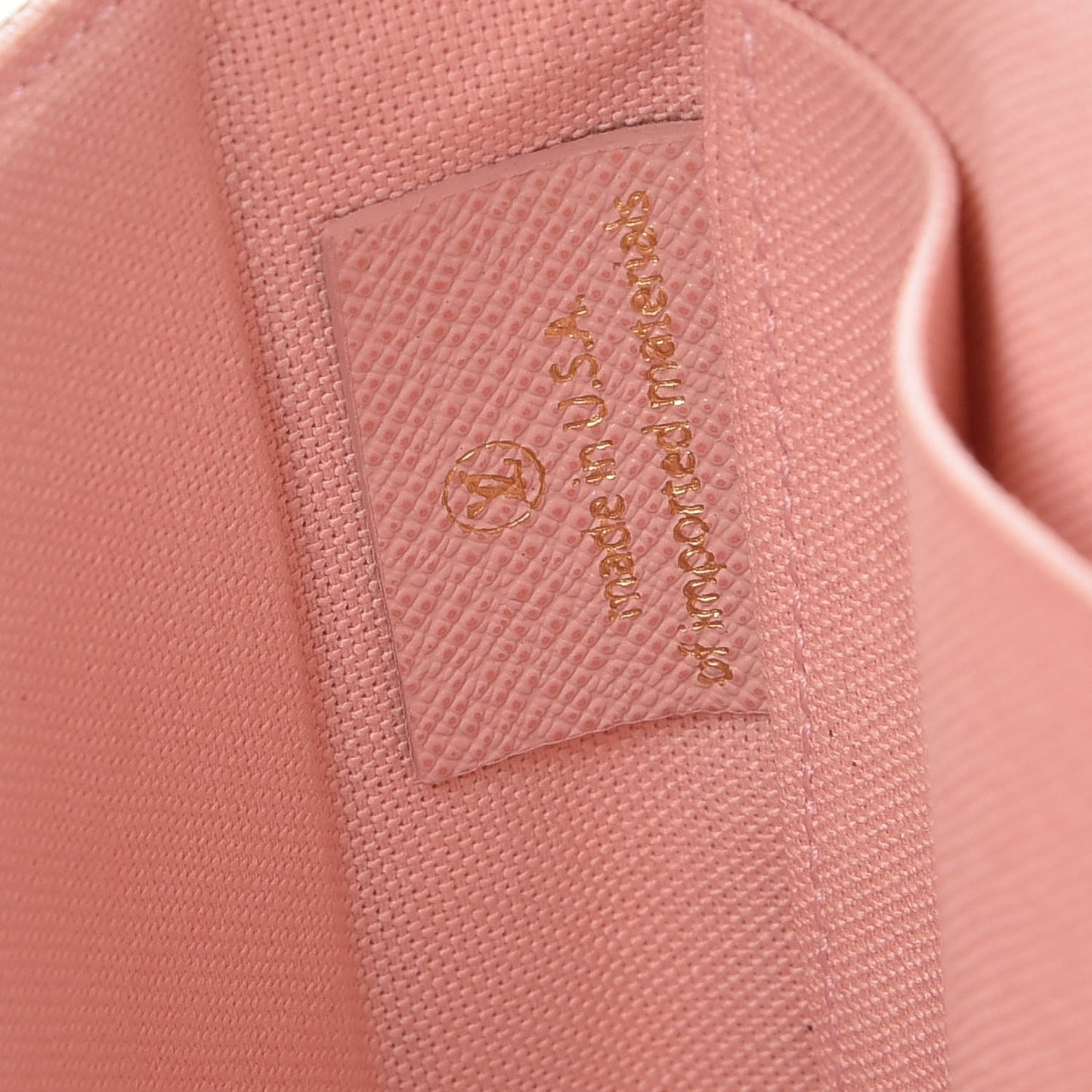 Damier Azur Pochette Felicie Chain Wallet Rose Ballerine