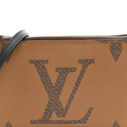 Louis Vuitton Reverse Monogram Giant Double Zip Pochette 8 of 14