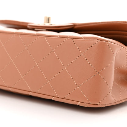 Chanel Lambskin Quilted Small Double Flap Brown 10 of 11