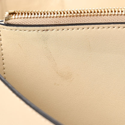 Celine Shiny Smooth Calfskin Medium Frame Shoulder Bag Chalk Mastic 12 of 16