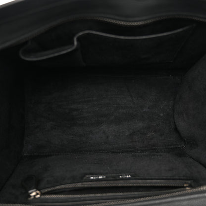 Celine Drummed Calfskin Mini Luggage Black 5 of 10