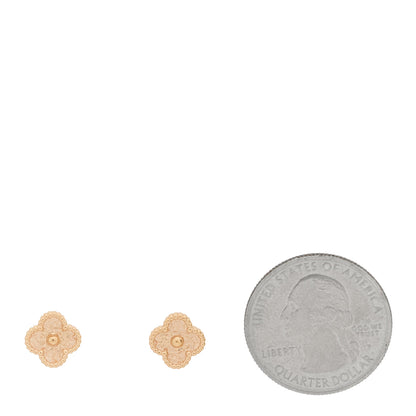 Van Cleef & Arpels 18K Rose Gold Sweet Alhambra Earrings 2 of 5