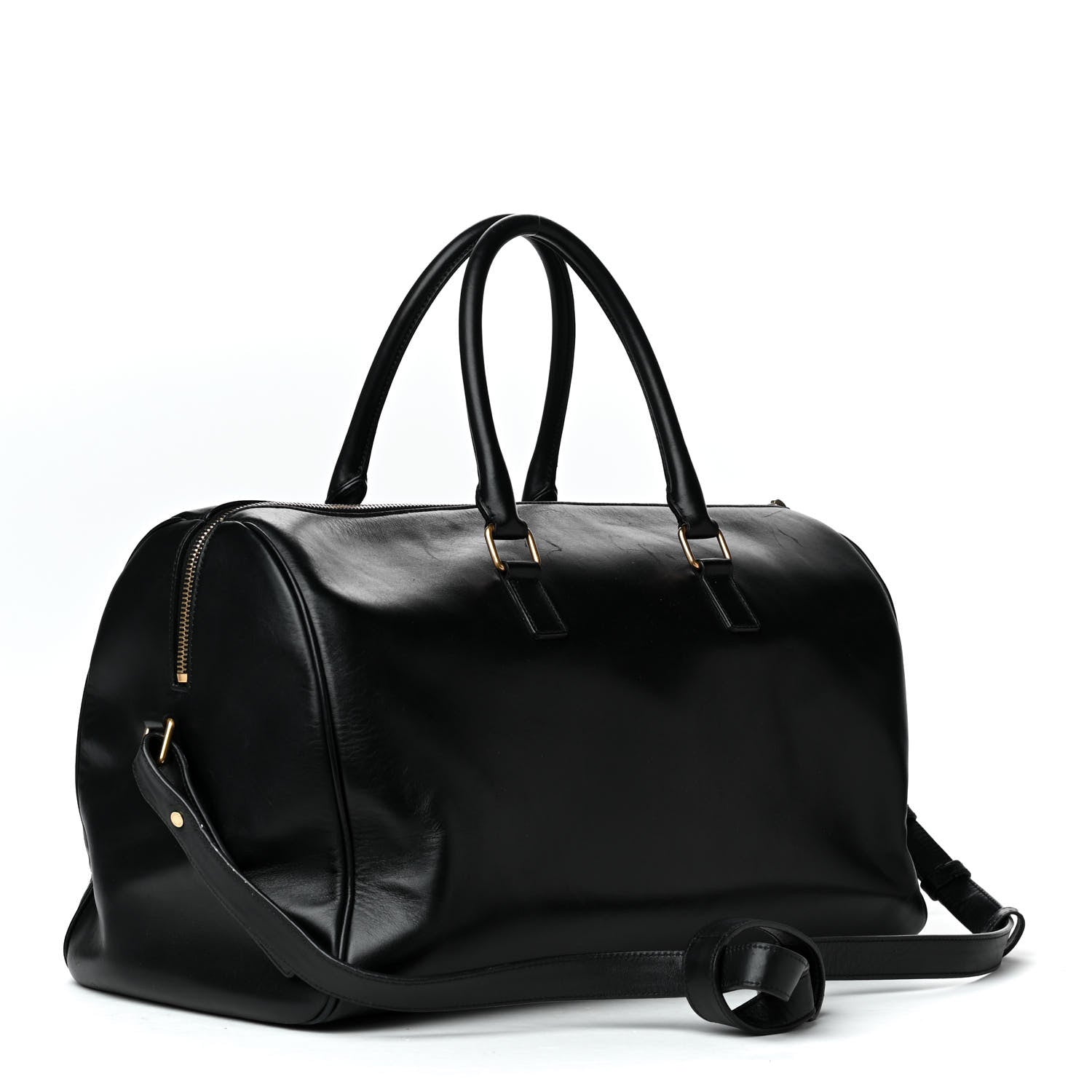 Saint Laurent Calfskin Classic Duffle 12 Black 2 of 5