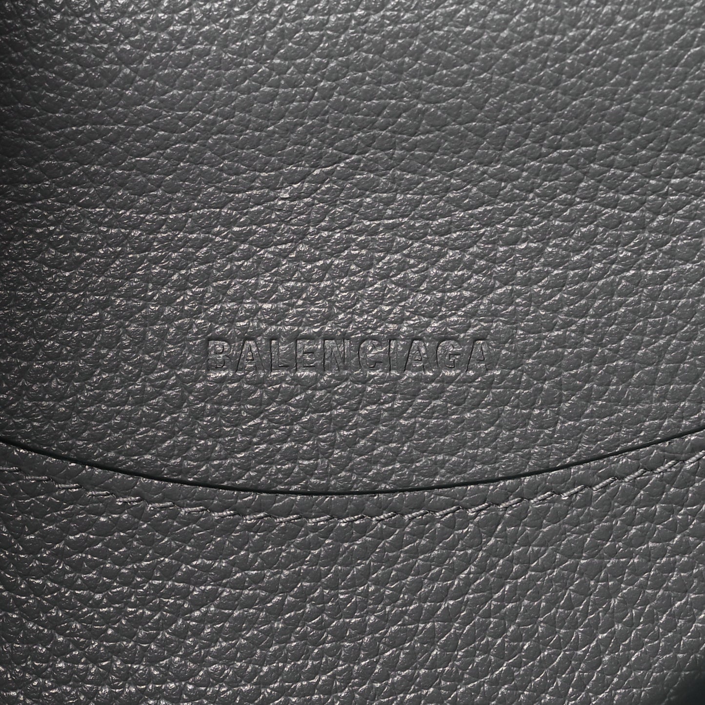 Grained Calfskin Neo Classic Silver Hardware S City Dark Grey