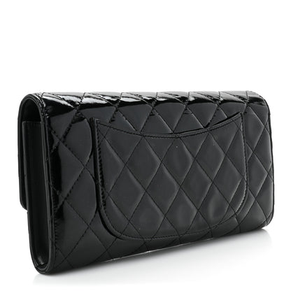 Chanel Patent Quilted Travel Wallet Black 4 of 14