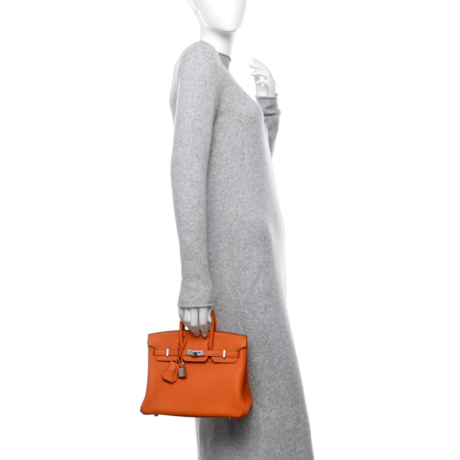 Hermes Togo Birkin 25 Orange 2 of 11