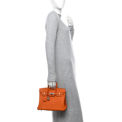 Hermes Togo Birkin 25 Orange 2 of 11