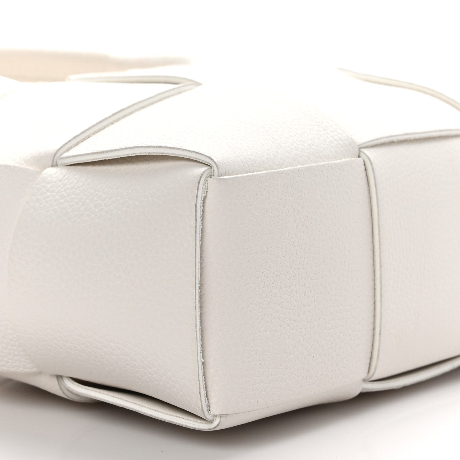 Bottega Veneta BOTTEGA VENETA Grained Calfskin Intrecciato Candy Arco Tote White 8 of 9