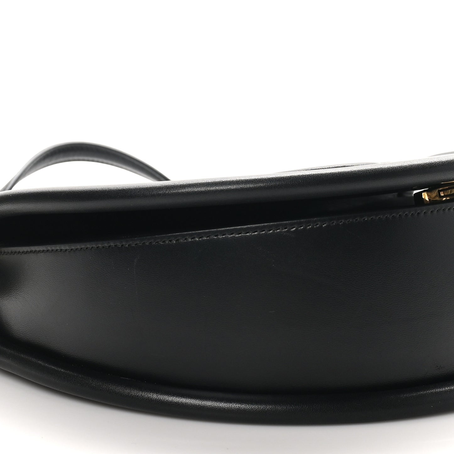 Calfskin Aura Shoulder Bag Black