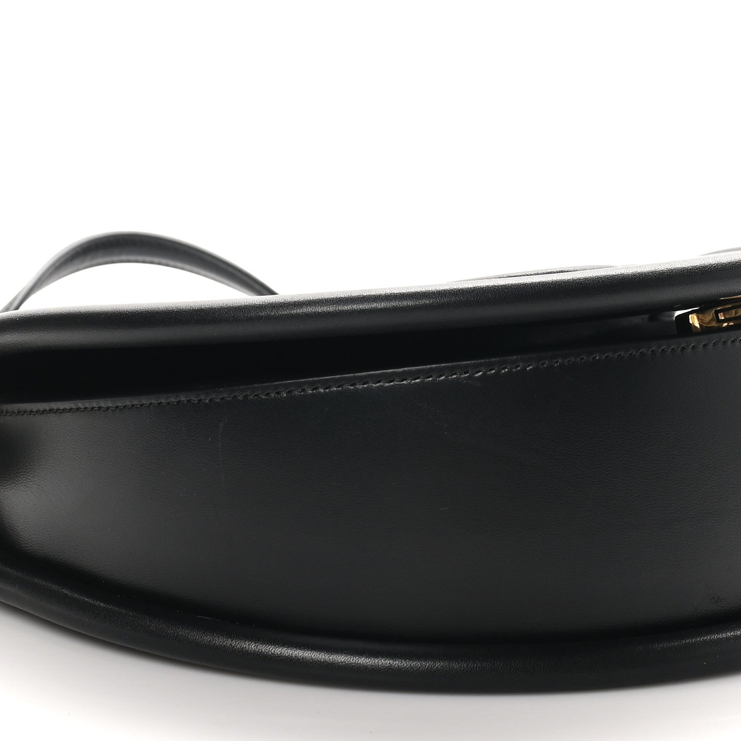 Salvatore Ferragamo Calfskin Aura Shoulder Bag Black 8 of 10