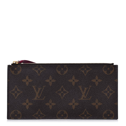 Louis Vuitton Monogram Felicie Chain Wallet Zippered Insert Fuchsia 1 of 8