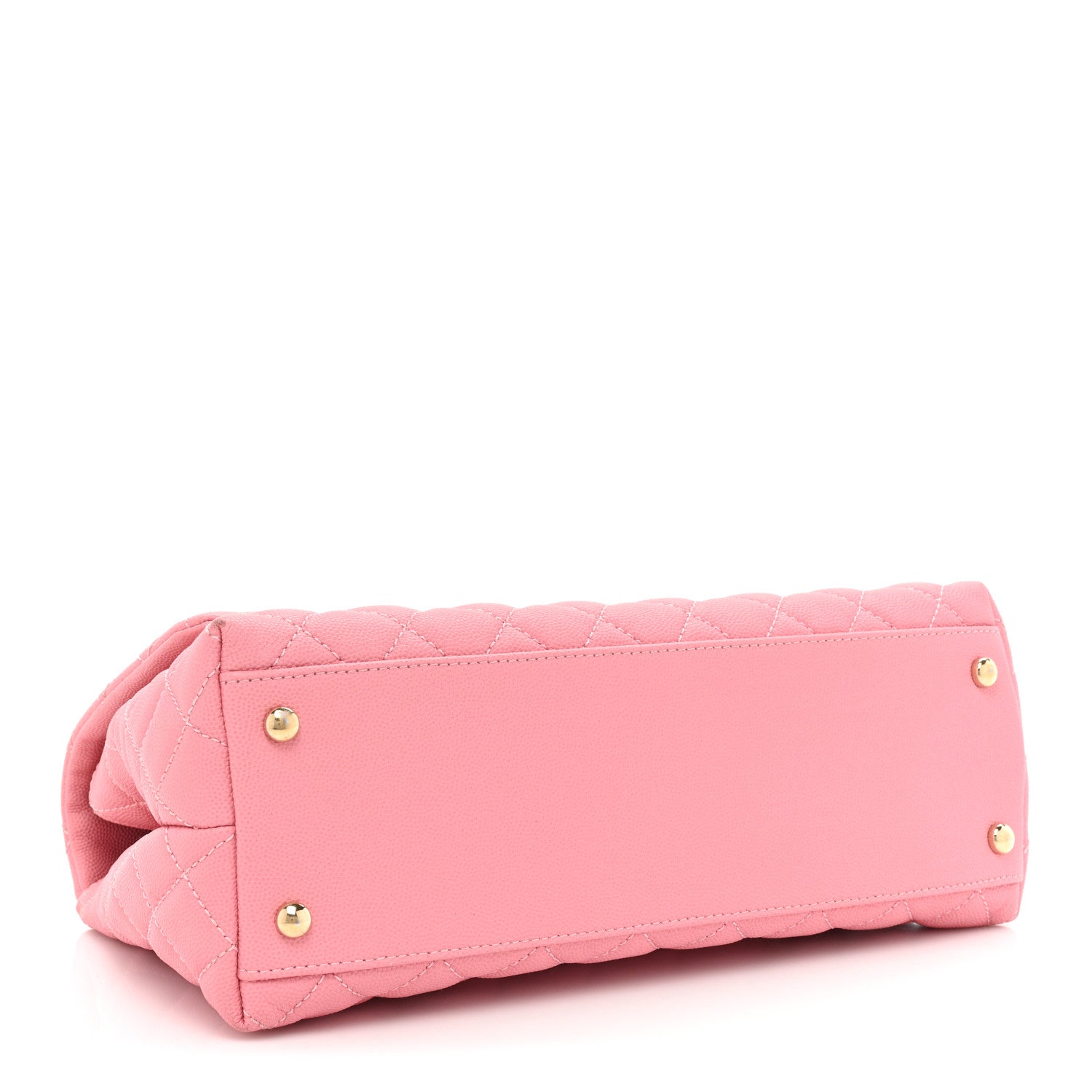 Chanel Caviar Quilted Small Coco Handle Flap Pink 4 of 19