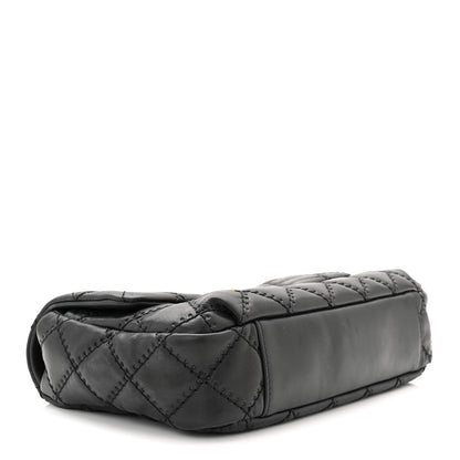 Chanel Calfskin Quilted Retro Chain Flap Black 3 of 10