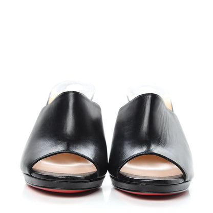 Christian Louboutin Nappa Pigamule 100 Slide Sandals 40 Black 2 of 9