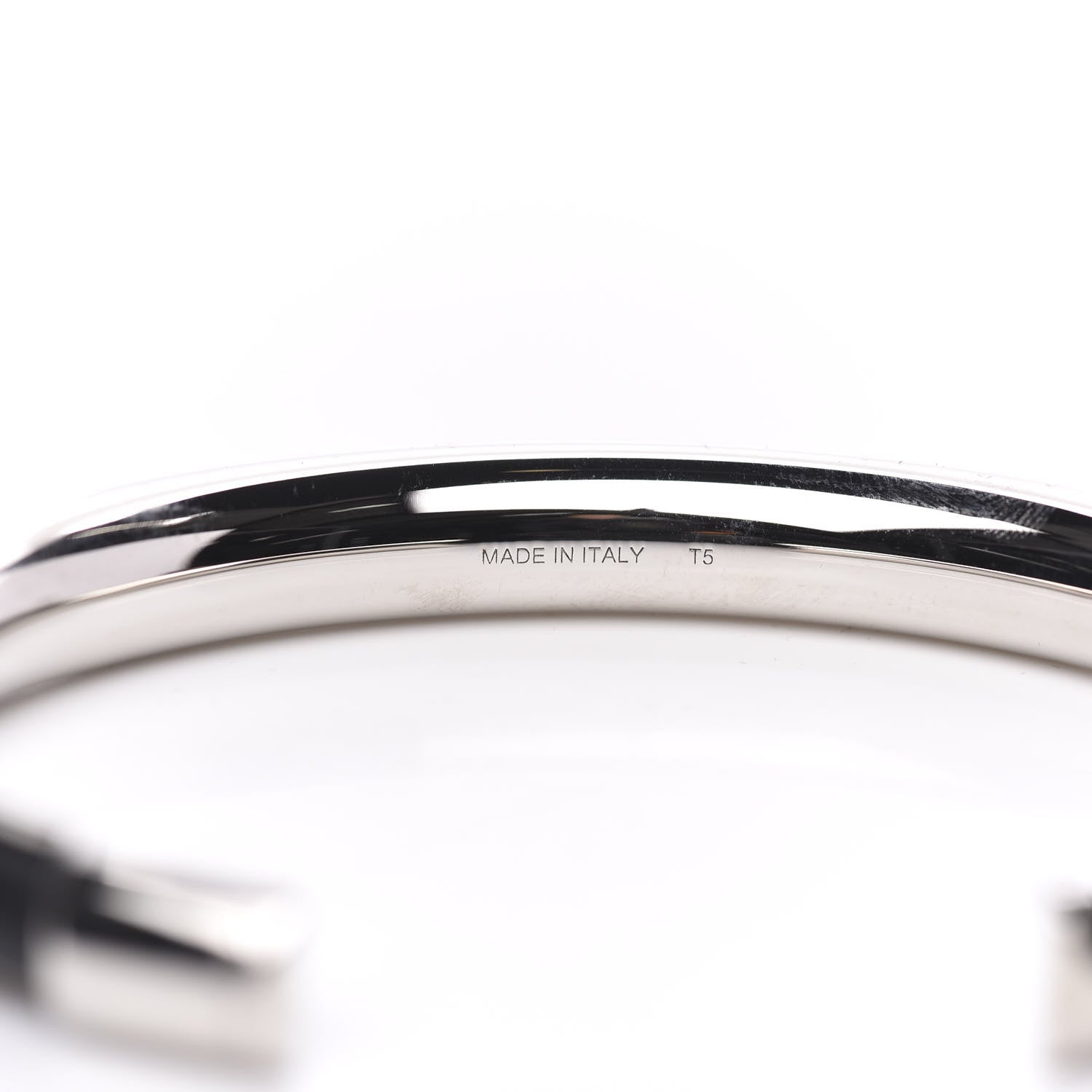 Hermes Swift Paris Tokyo Cuff Bracelet T5 Black 4 of 5