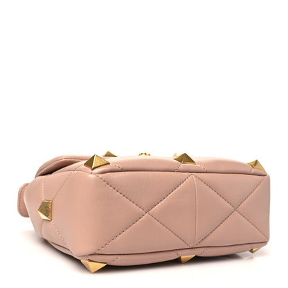 Valentino Garavani Nappa Medium Roman Stud Shoulder Bag Rose Cannelle 4 of 9