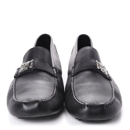 Louis Vuitton Calfskin Racetrack Moccasin Loafers 10.5 Black 2 of 16