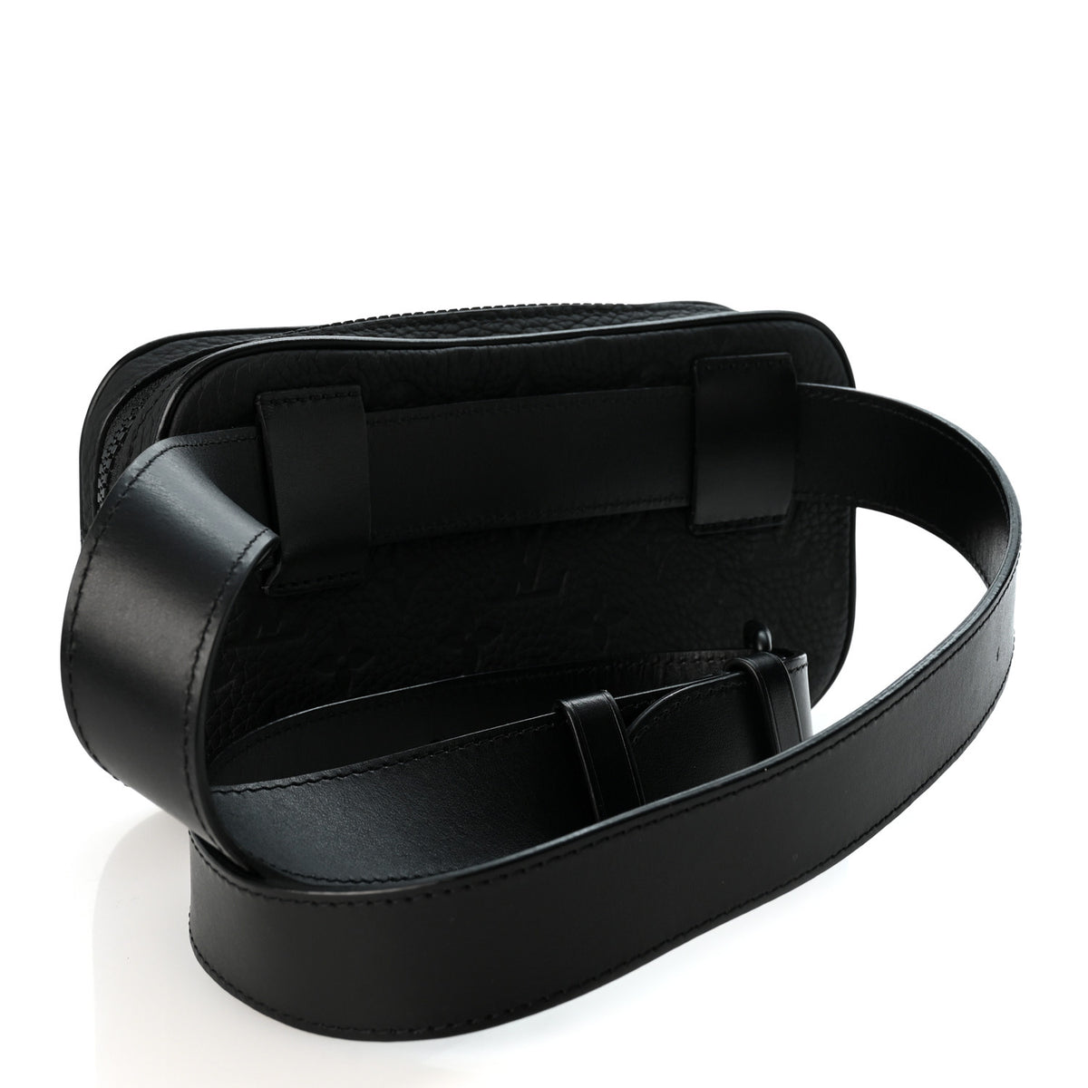 Louis Vuitton Taurillon Monogram Uniformes Solar Ray Soft Pochette Volga Belt Bag Black 2 of 9
