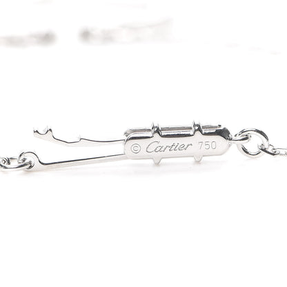 Cartier 18K White Gold Diamond Large Hearts and Symbols Pendant Necklace 5 of 6