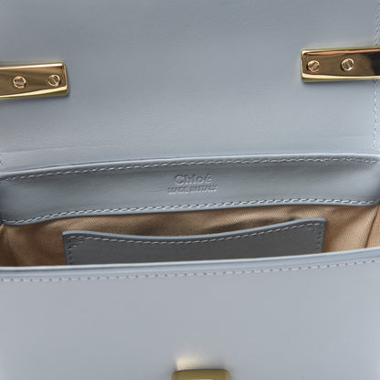 Chloe Shiny Calfskin Suede Mini C Double Carry Cloudy Blue 5 of 9