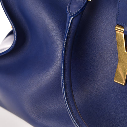 Saint Laurent Calfskin Medium Classic Y Cabas Navy 23 of 24