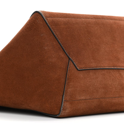 Celine Suede Calfskin Sangle Bucket Bag Chestnut 8 of 10