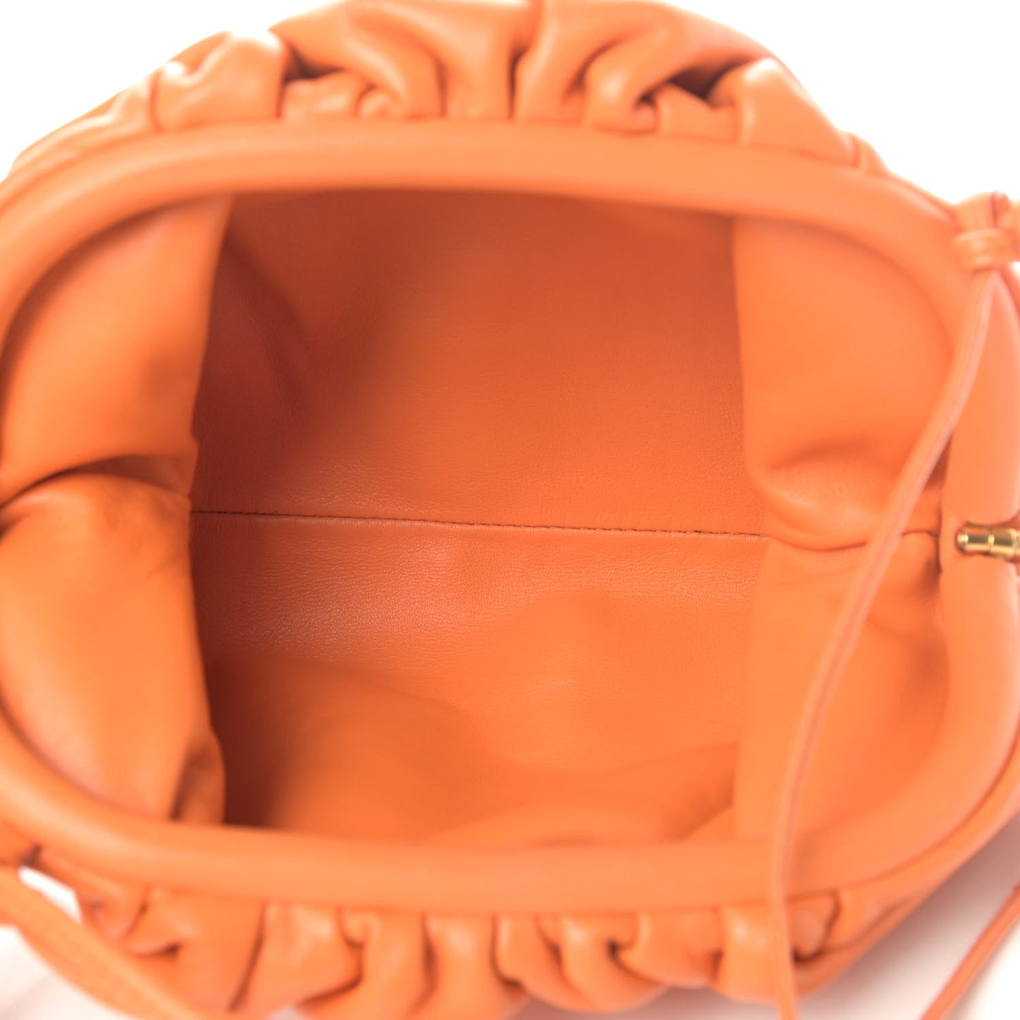 Butter Calfskin The Mini Pouch Light Orange