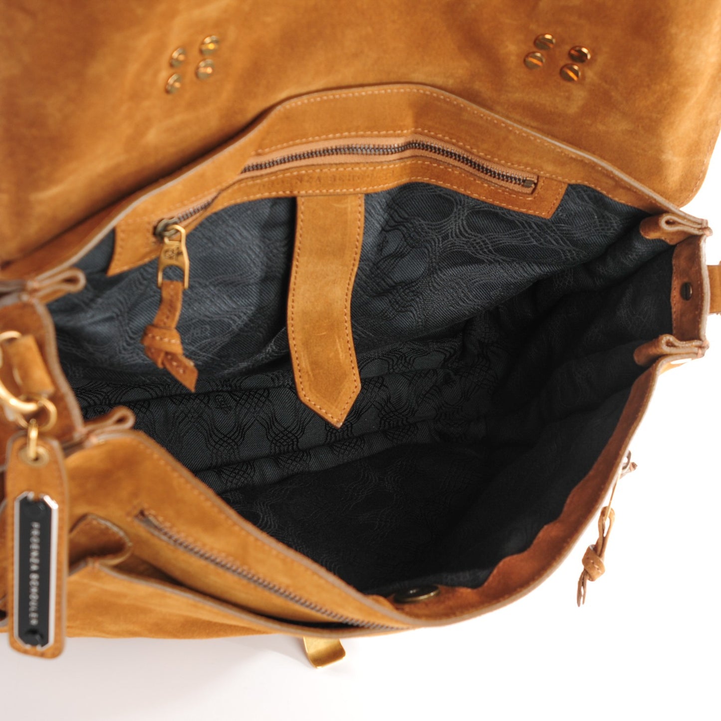 Suede Extra Large PS1 Satchel Tobacco