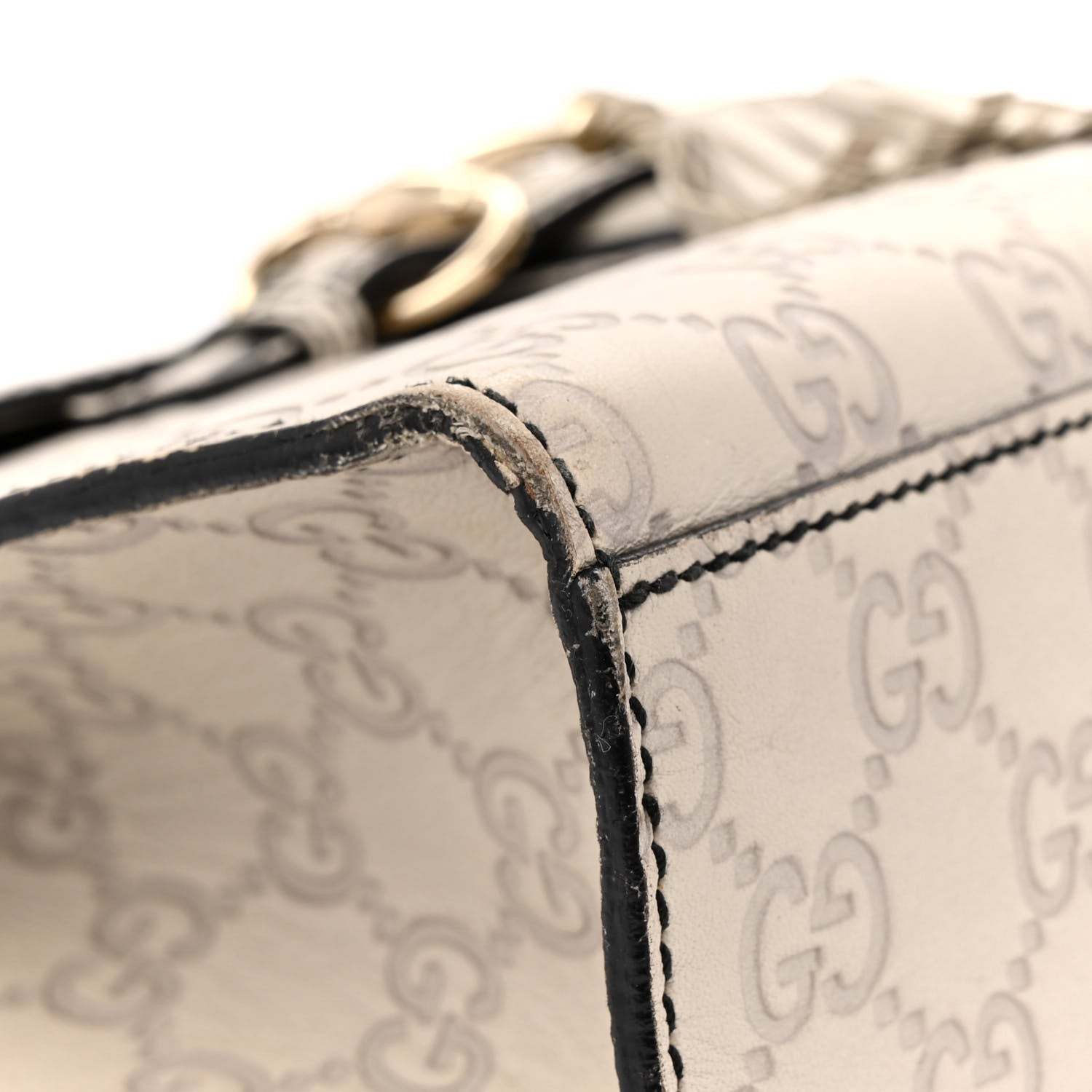 Gucci Guccissima Signature Medium Emily Chain Shoulder Bag Mystic White 10 of 21