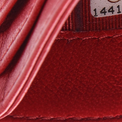 Chanel Lambskin Quilted Card Holder Red 8 of 9