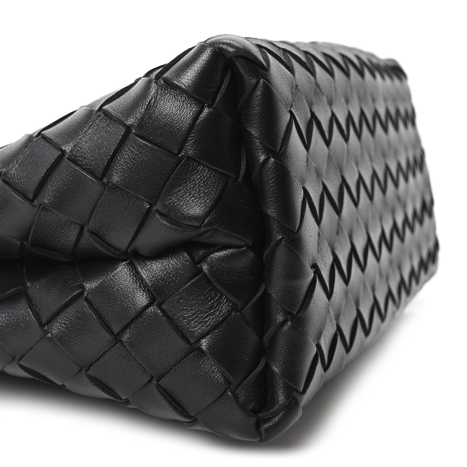 Bottega Veneta Nappa Intrecciato Small Andiamo With Chain Shoulder Bag Black 8 of 9