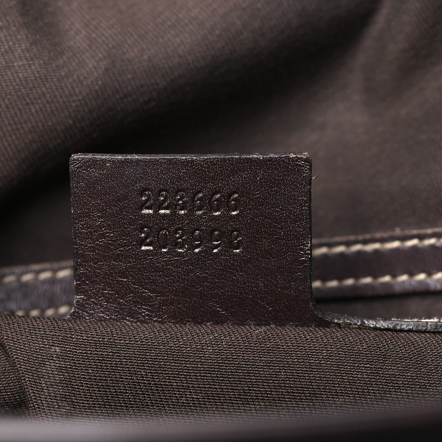 Gucci GG Supreme Monogram Selleria Calfskin Small Flap Messenger Bag Beige Ebony Cocoa Dark Chocolate 7 of 14