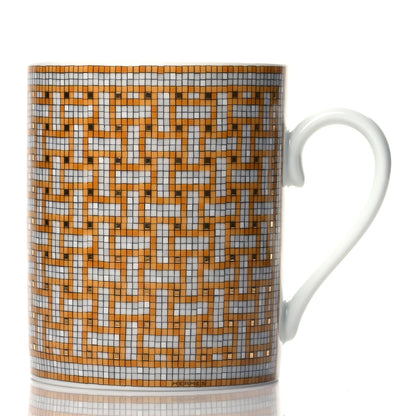 Hermes Porcelain Mosaique au 24 Mug Gold 2 of 8