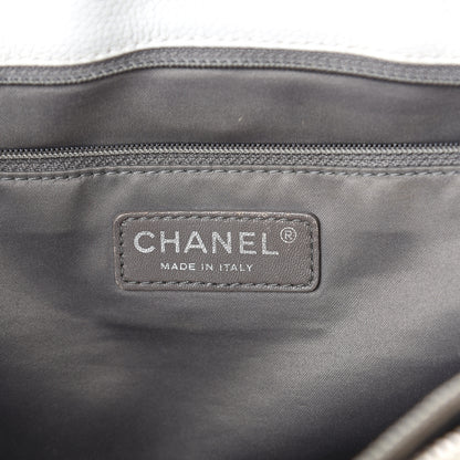 Chanel Caviar Quilted Grand Shopping Tote GST White 5 of 11