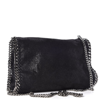 Stella McCartney Shaggy Deer Star Studded Mini Falabella Fold Over Tote Black 4 of 7