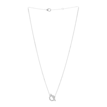 Hermes 18K White Gold Diamond Finesse Pendant Necklace 3 of 6