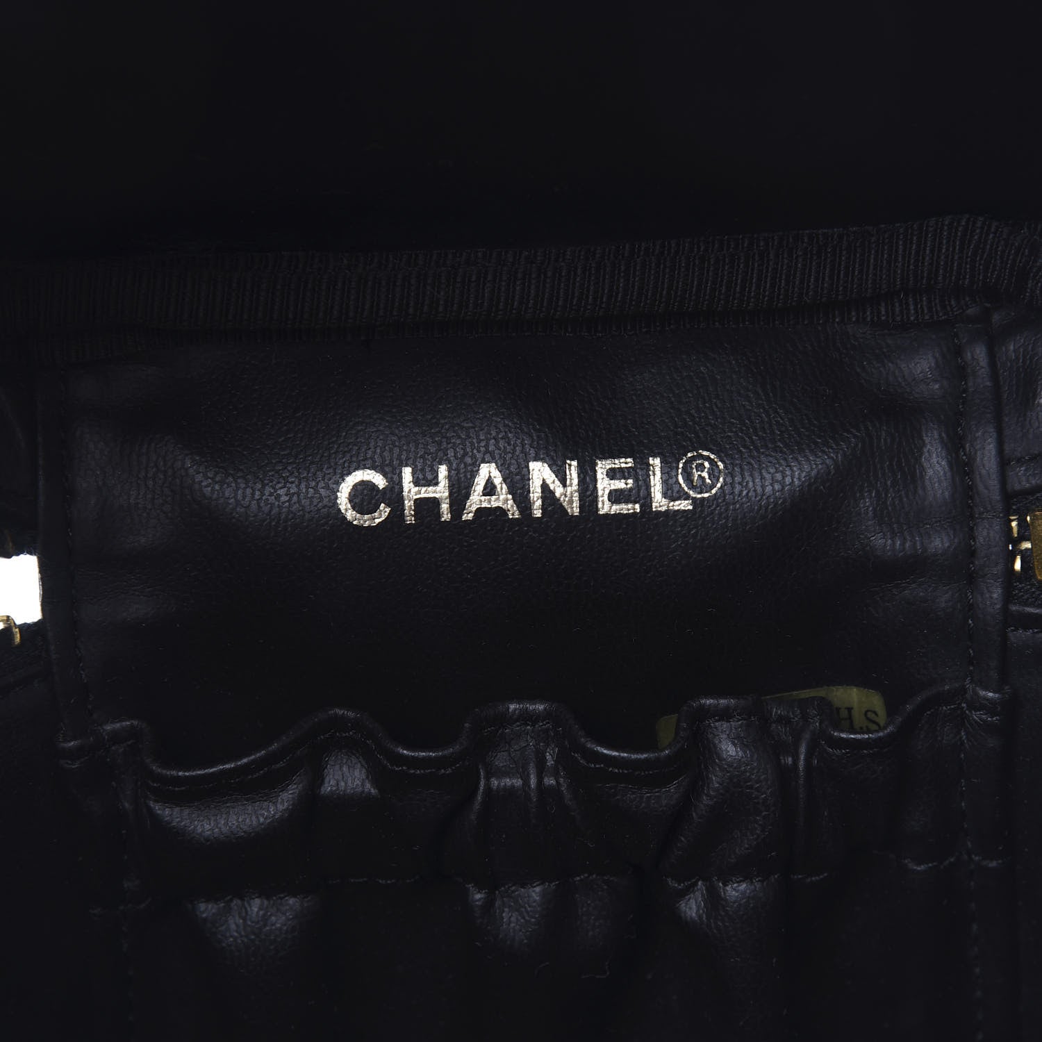 Chanel Caviar Vanity Cosmetic Case Black 6 of 11