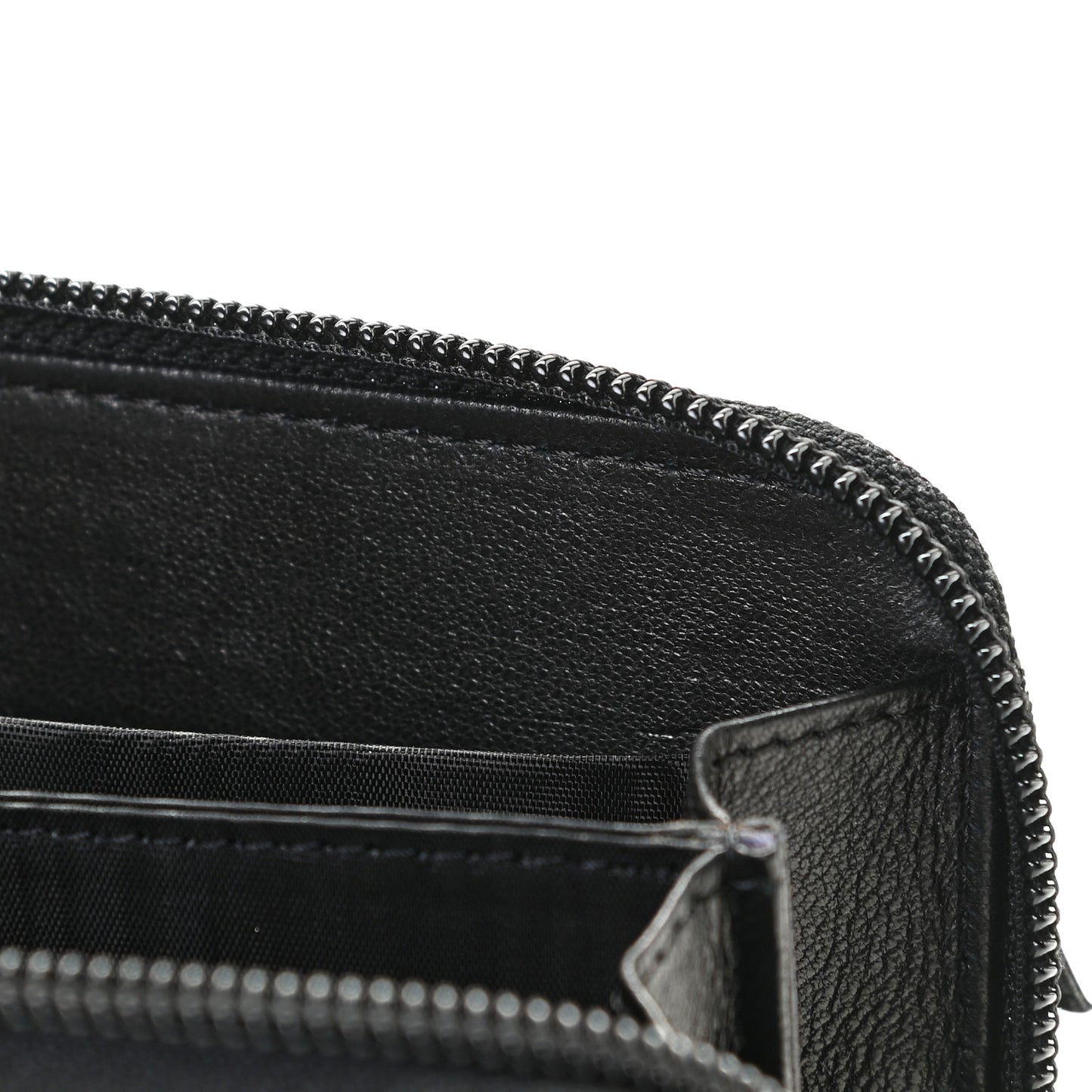 Caviar Large Timeless CC Zip Around Wallet Black