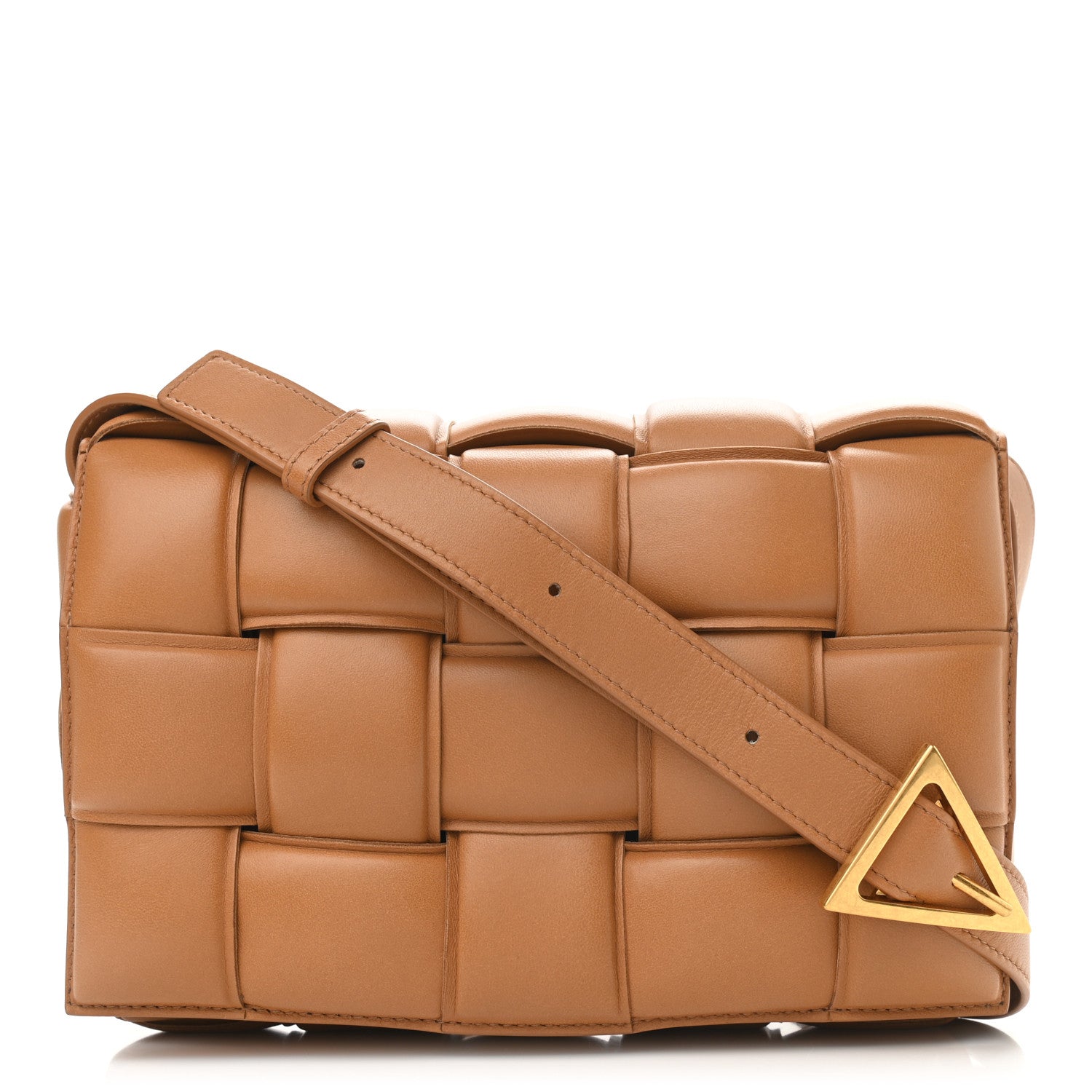 Bottega Veneta Nappa Maxi Intreccio Padded Cassette Crossbody Bag Caramel 1 of 8