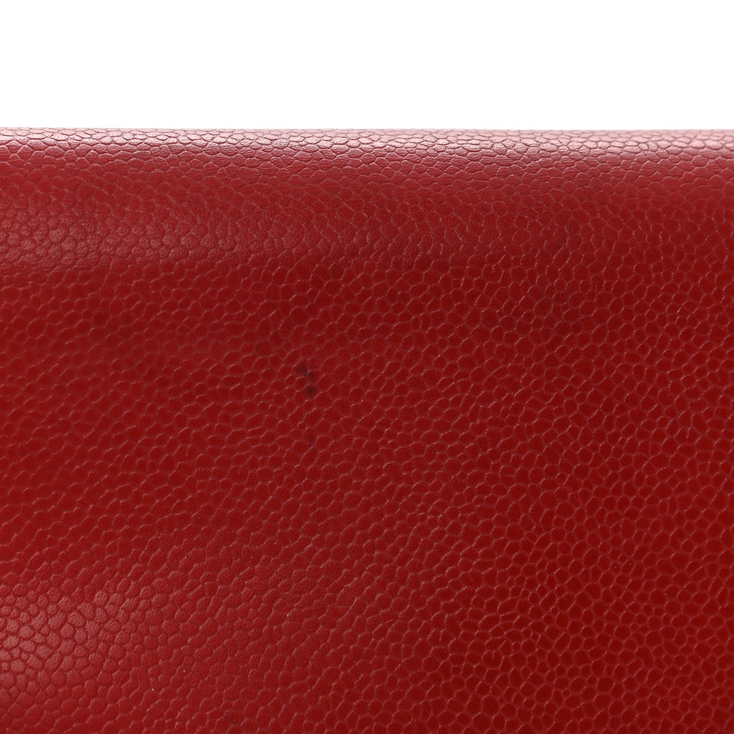 Caviar Timeless CC Large Gusset Flap Wallet Light Red