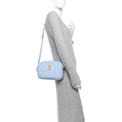 Burberry Lambskin Quilted Small Lola Camera Bag Pale Blue 2 of 10