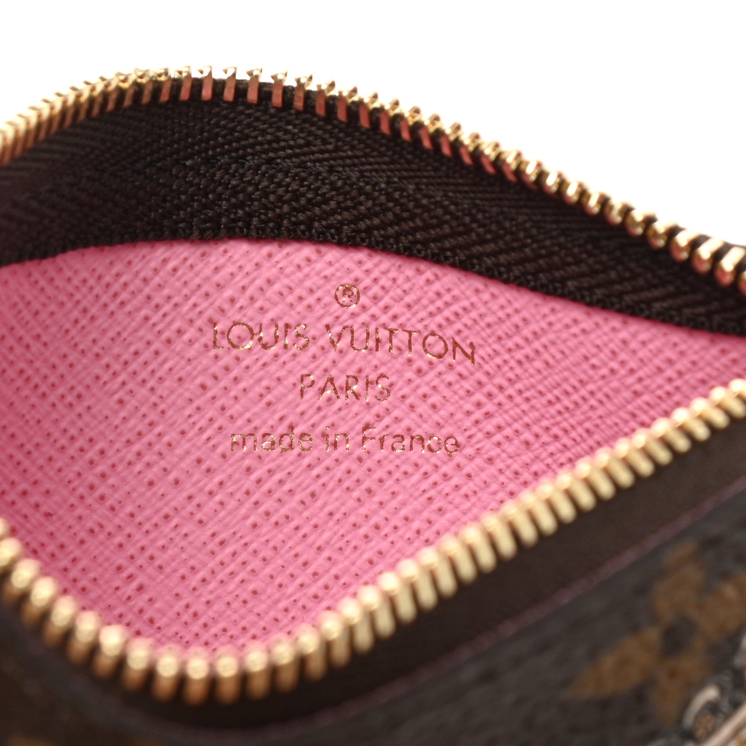Louis Vuitton Monogram 2022 Christmas Animation Paris Key Pouch Pink 7 of 7