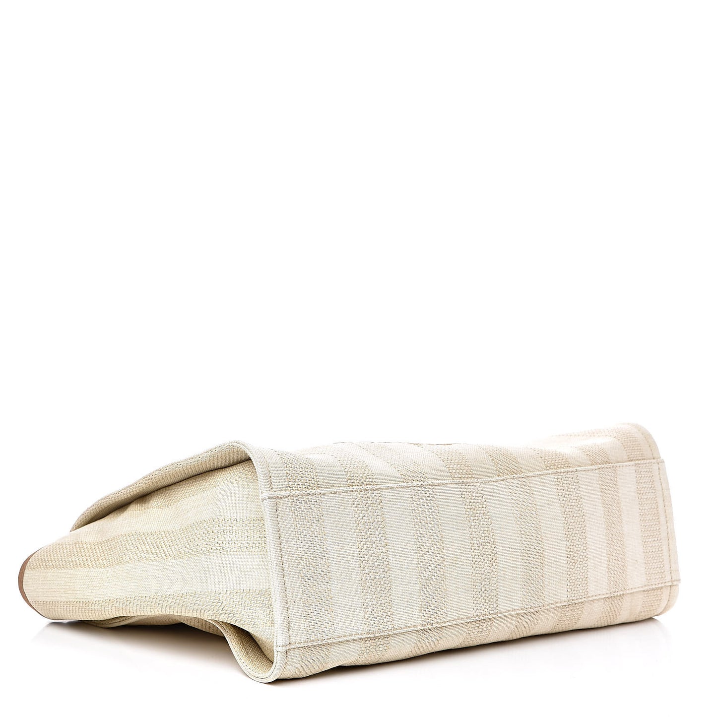 Mixed Fibers Striped Extra Large Deauville Tote Beige