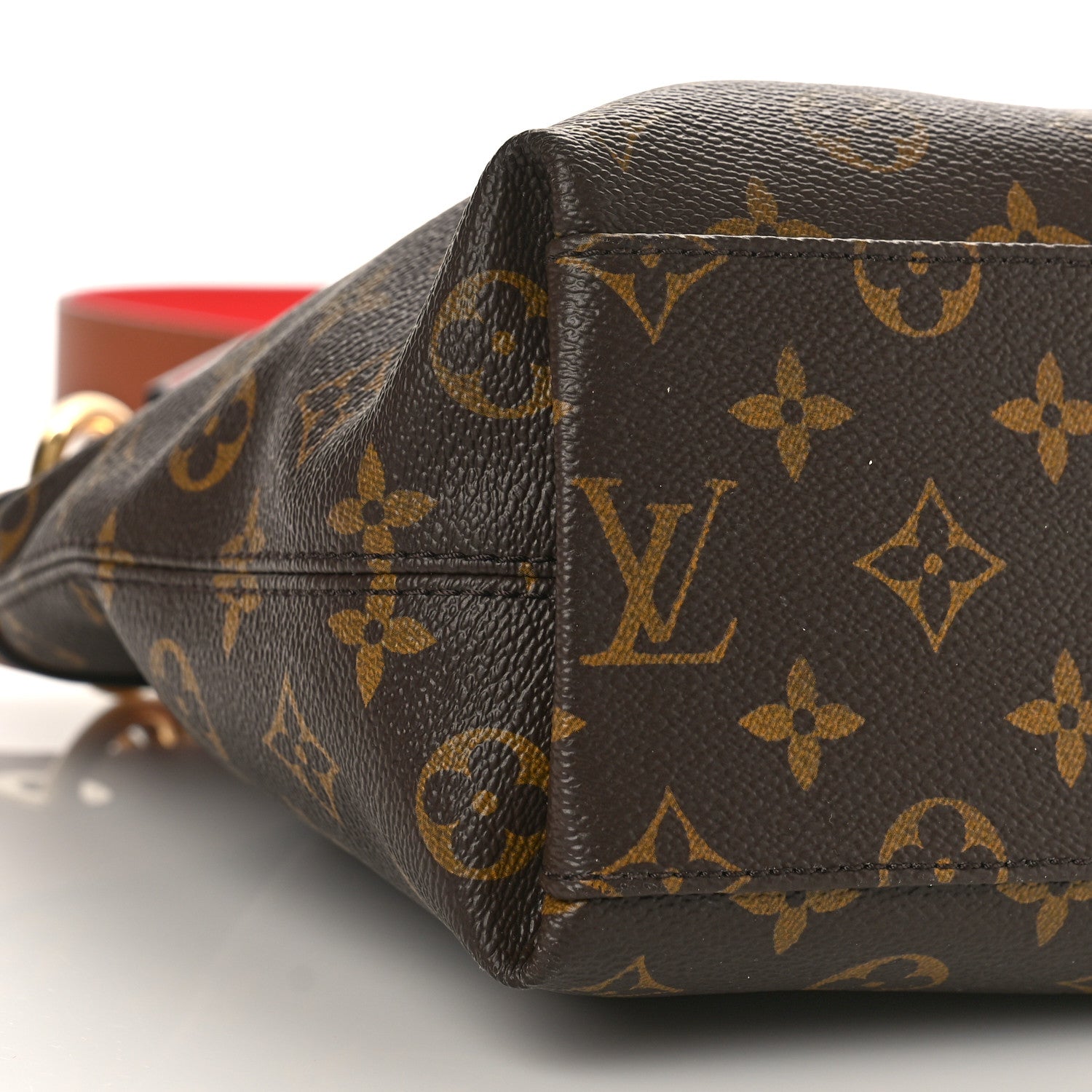 Louis Vuitton Monogram Tuileries Besace Caramel Rouge 7 of 8