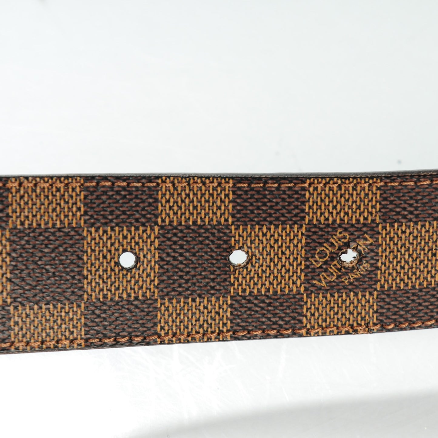 Damier Ebene 40mm LV Initiales Belt 90 36