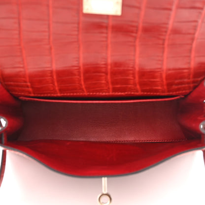 Hermes Matte Alligator Kelly Danse Belt Bag Braise 5 of 10